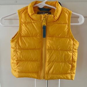 Yellow Puffer Vest